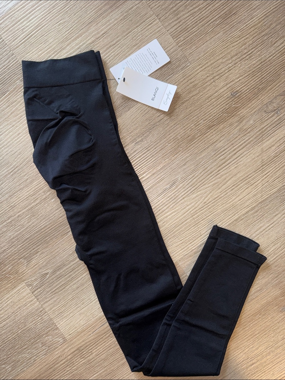 BLANQI EVERYDAY Black Maternity Belly Support Leggings Long Pants NWT